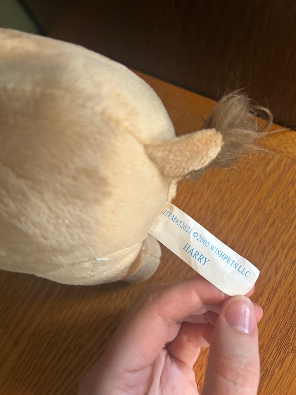 Plush Woolly Mammoth Stuffed Animal - Picture 3 of 3